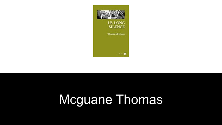 livres de McGuane Thomas
