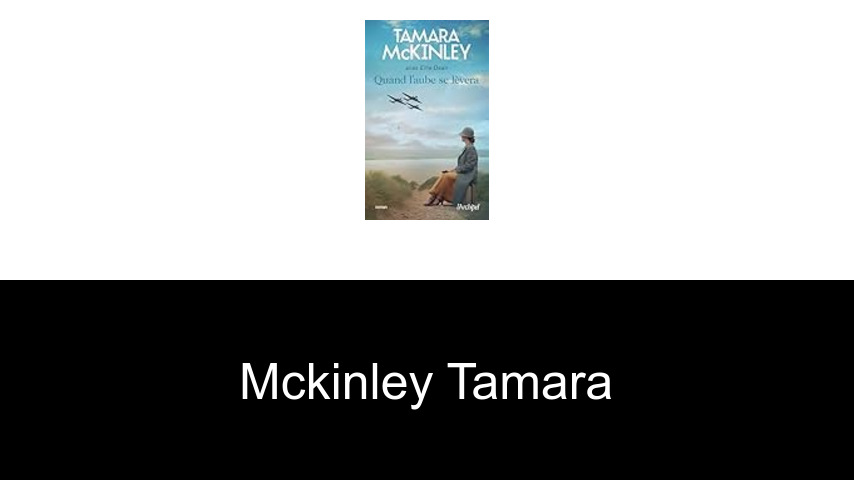 livres de McKinley Tamara
