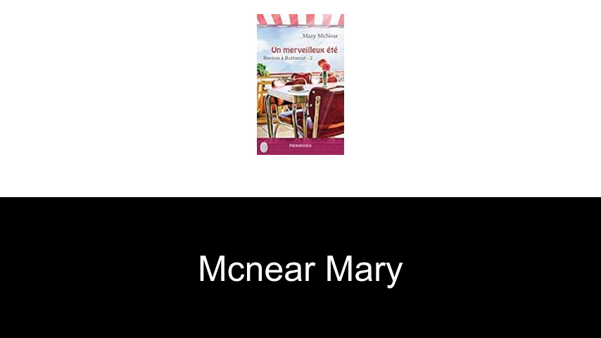 livres de McNear Mary