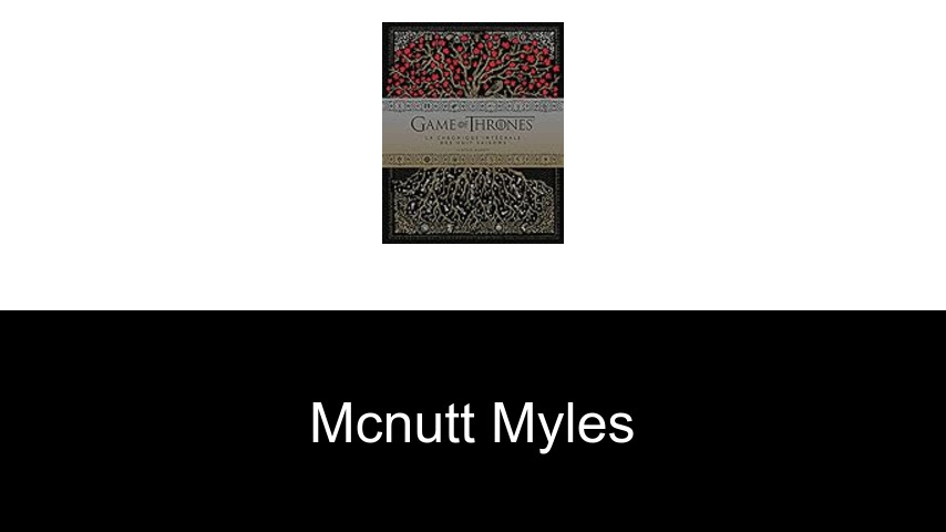 livres de McNutt Myles