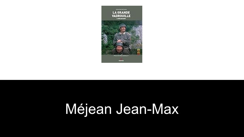 livres de Méjean Jean-Max