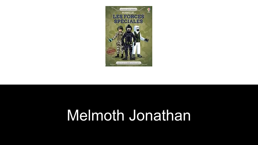 livres de Melmoth Jonathan