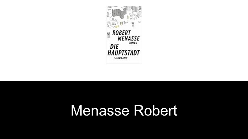 livres de Menasse Robert