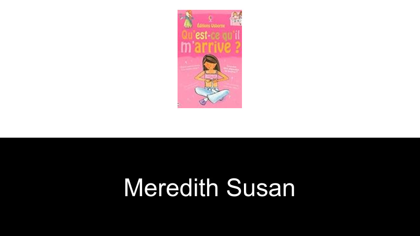 livres de Meredith Susan