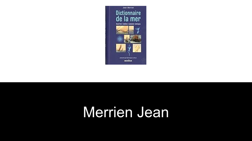 livres de Merrien Jean