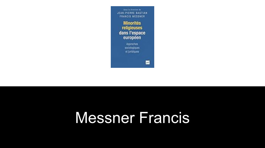 livres de Messner Francis