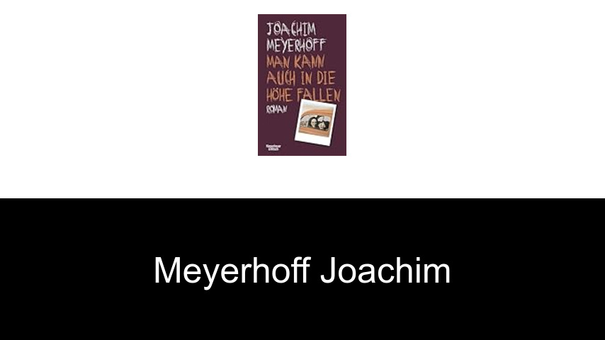 livres de Meyerhoff Joachim