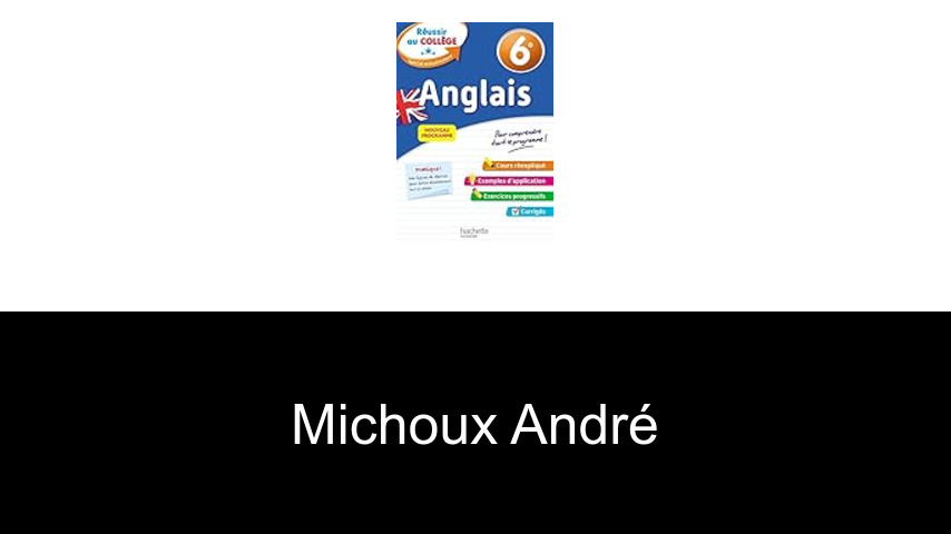 livres de Michoux André