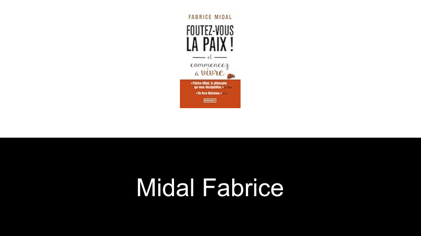 livres de Midal Fabrice