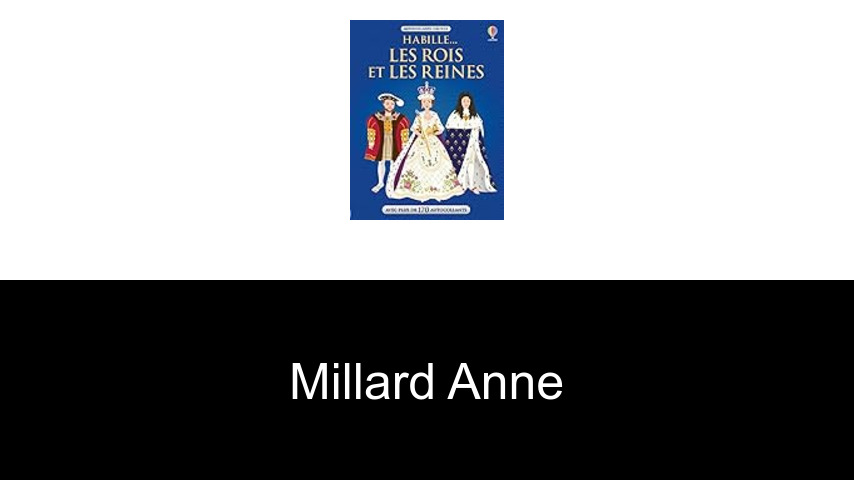 livres de Millard Anne