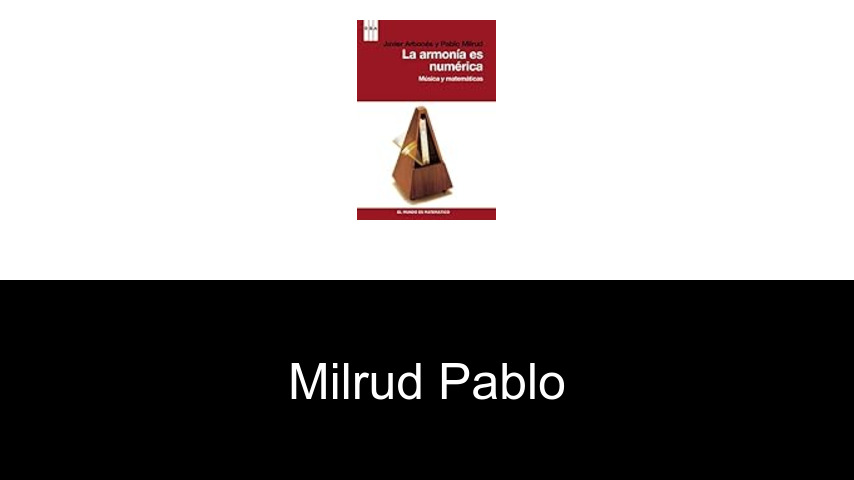 livres de Milrud Pablo