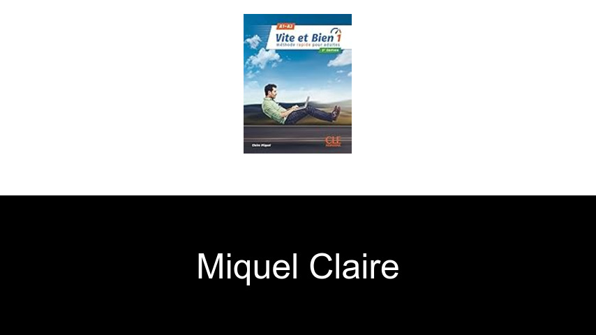 livres de Miquel Claire