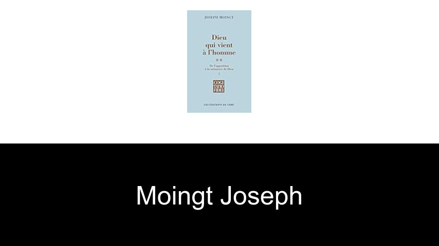 livres de Moingt Joseph