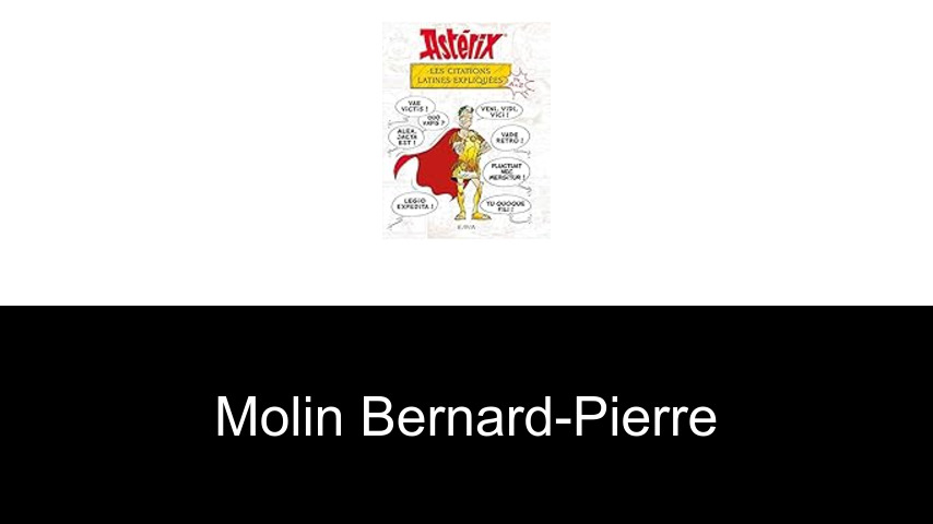 livres de Molin Bernard-Pierre