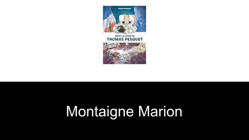 livres de Montaigne Marion