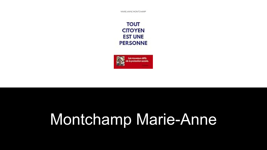 livres de Montchamp Marie-Anne