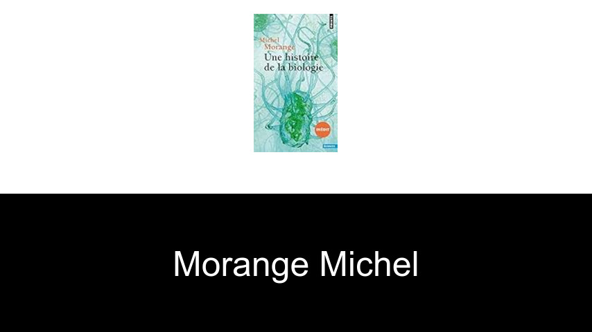 livres de Morange Michel