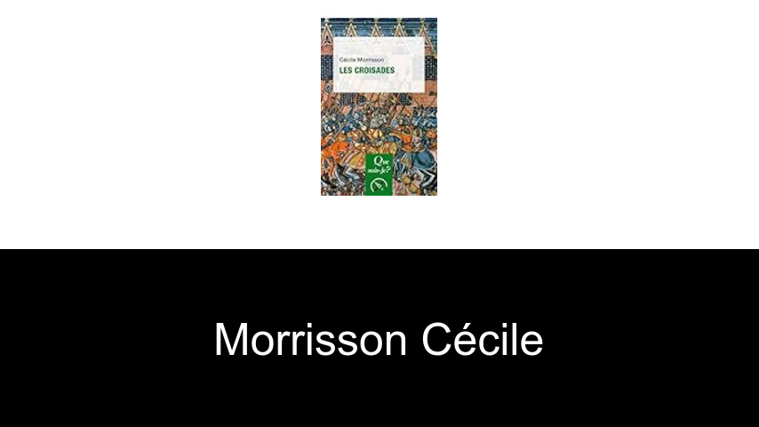 livres de Morrisson Cécile
