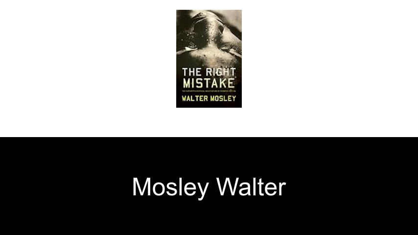 livres de Mosley Walter