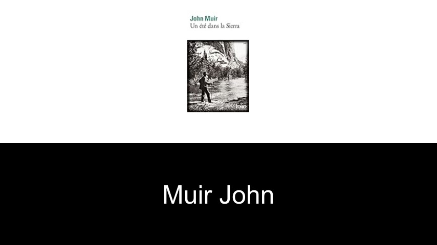 livres de Muir John