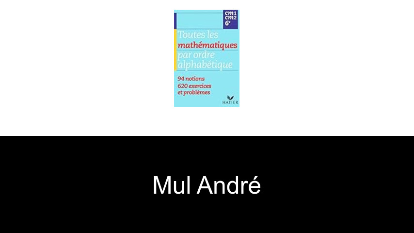 livres de Mul André