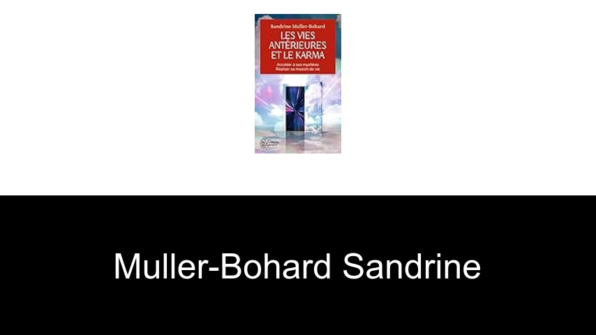 livres de Muller-Bohard Sandrine
