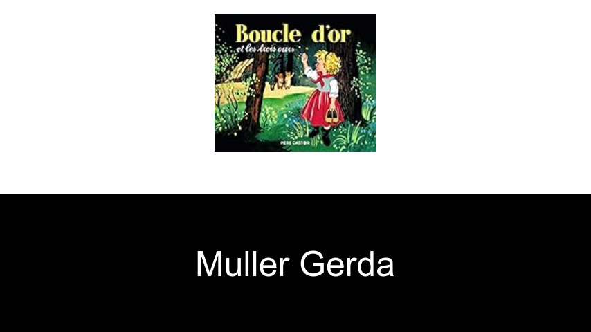 livres de Muller Gerda
