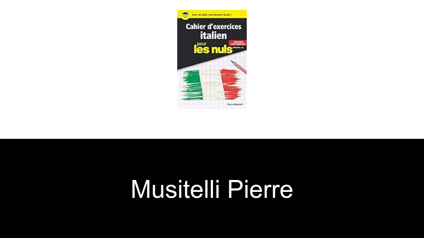 livres de Musitelli Pierre