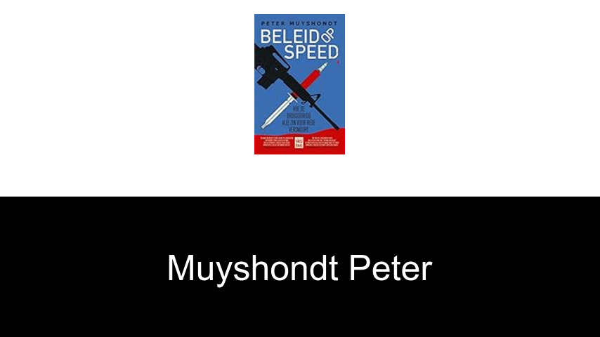 livres de Muyshondt Peter