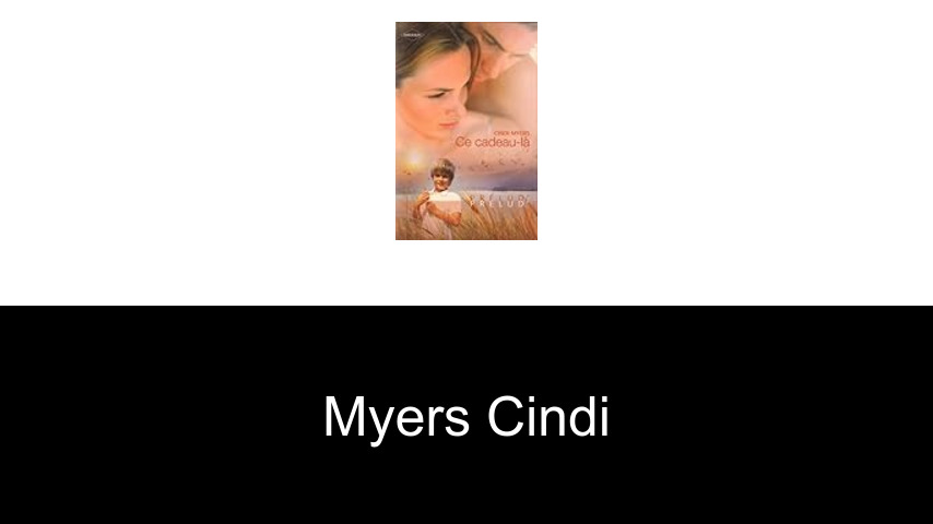 livres de Myers Cindi