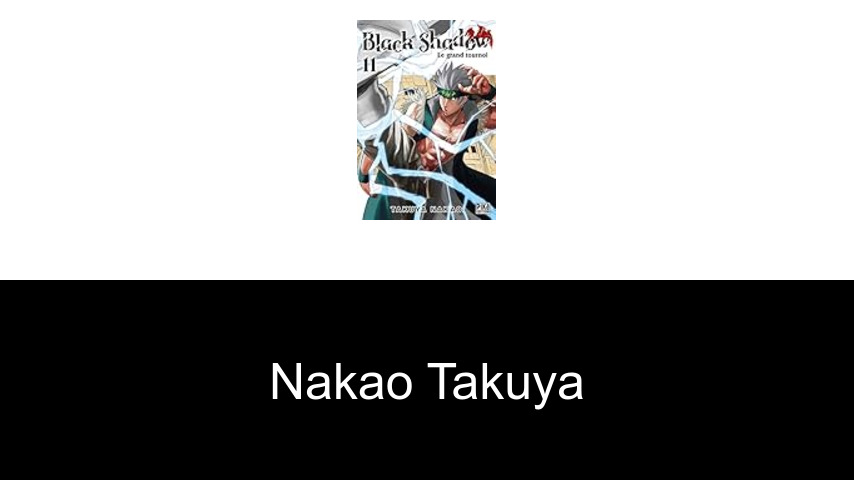 livres de Nakao Takuya