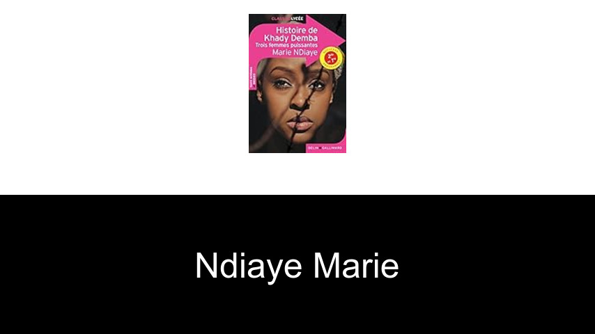 livres de Ndiaye Marie