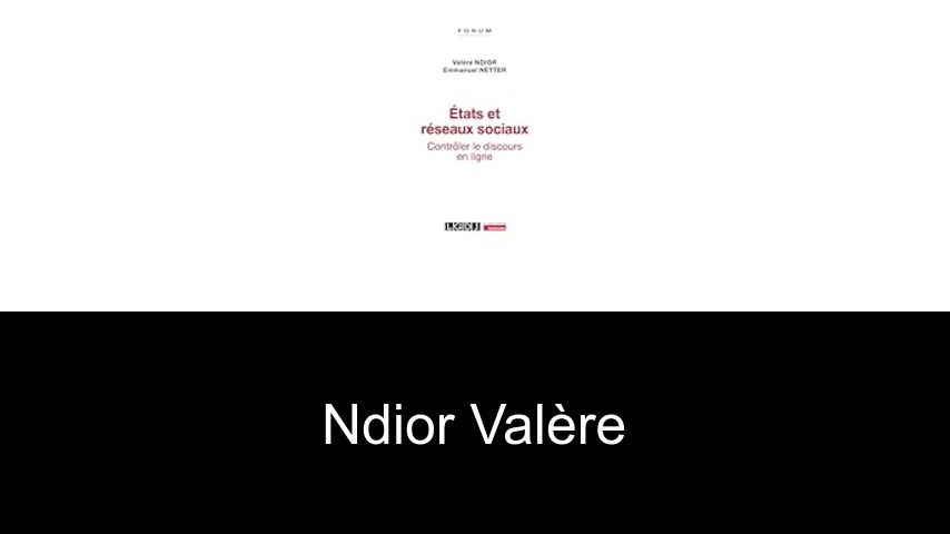 livres de Ndior Valère