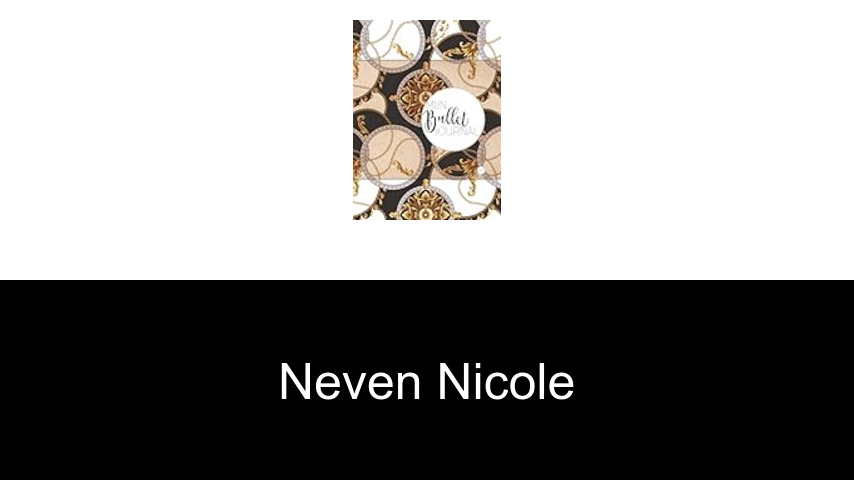 livres de Neven Nicole