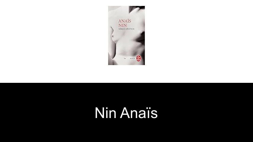 livres de Nin Anaïs