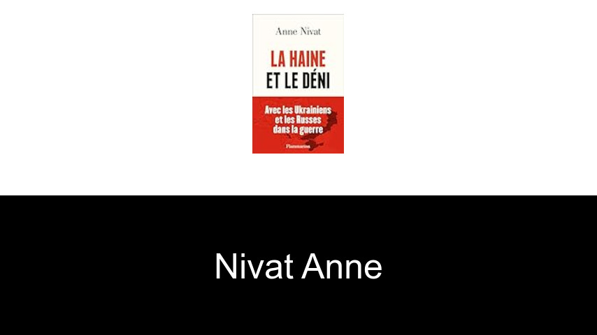 livres de Nivat Anne