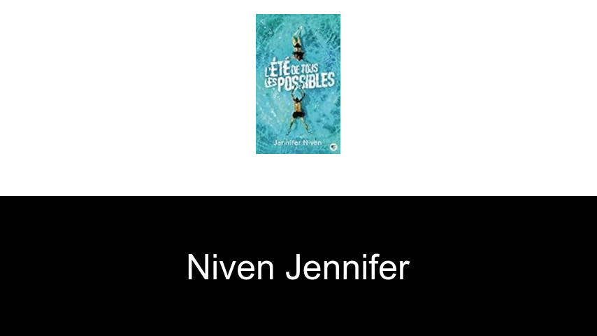 livres de Niven Jennifer