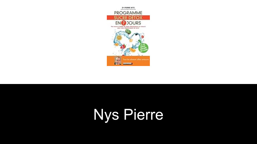 livres de Nys Pierre