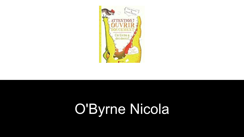 livres de O'Byrne Nicola