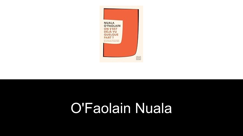 livres de O'Faolain Nuala