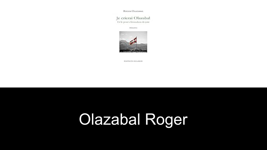 livres de Olazabal Roger