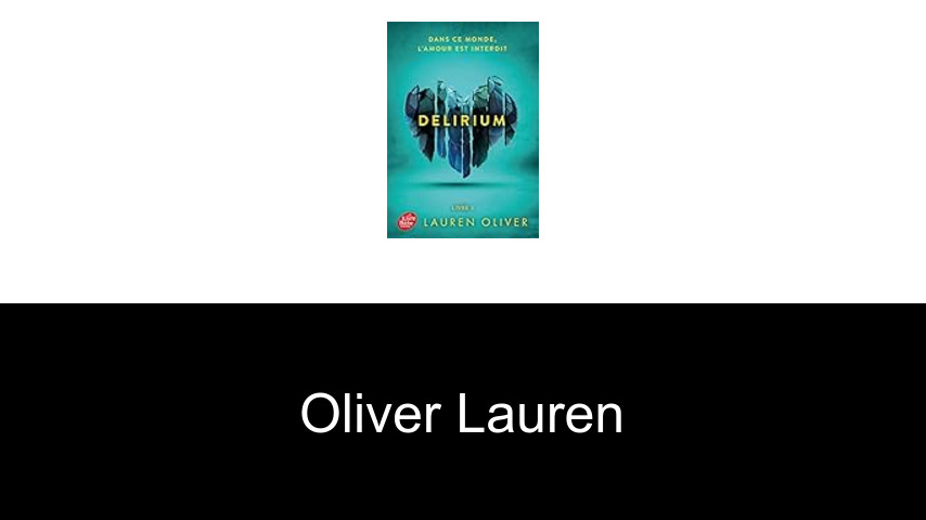 livres de Oliver Lauren