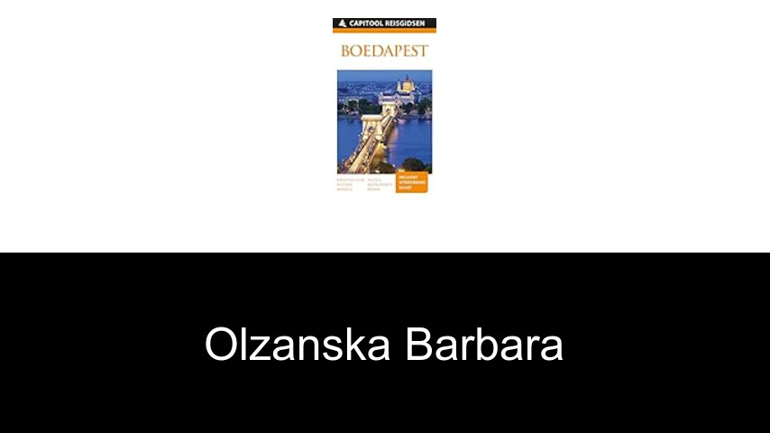 livres de Olzanska Barbara