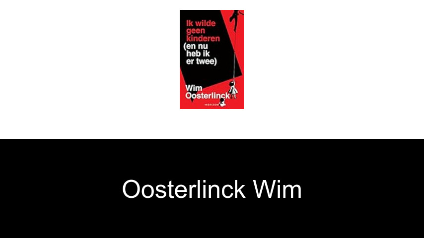 livres de Oosterlinck Wim