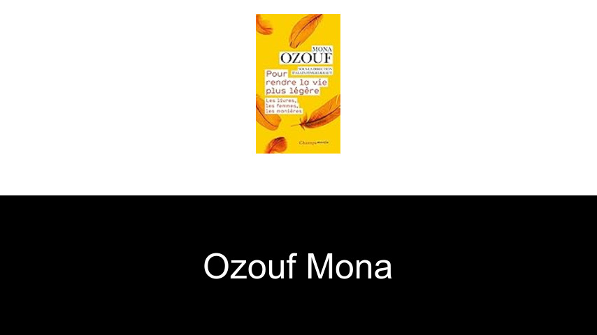 livres de Ozouf Mona