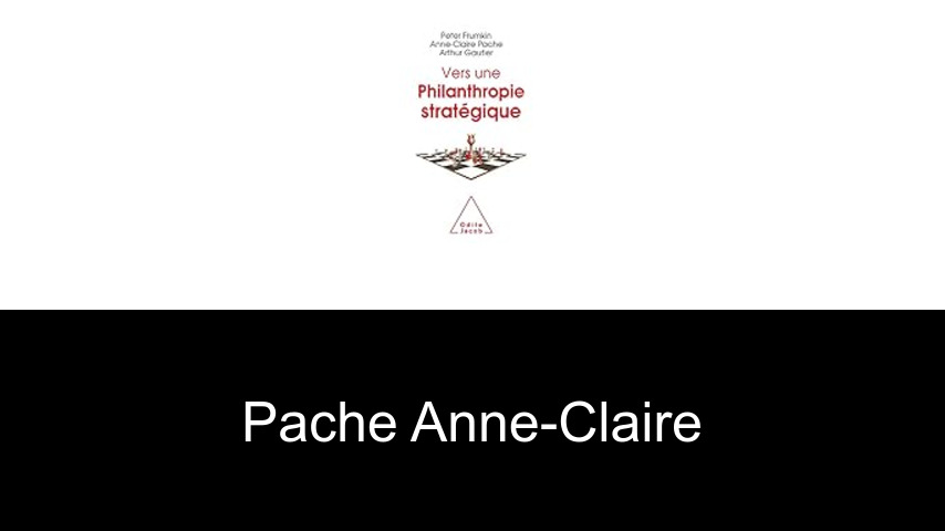 livres de Pache Anne-Claire
