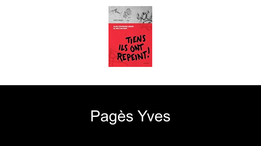 livres de Pagès Yves