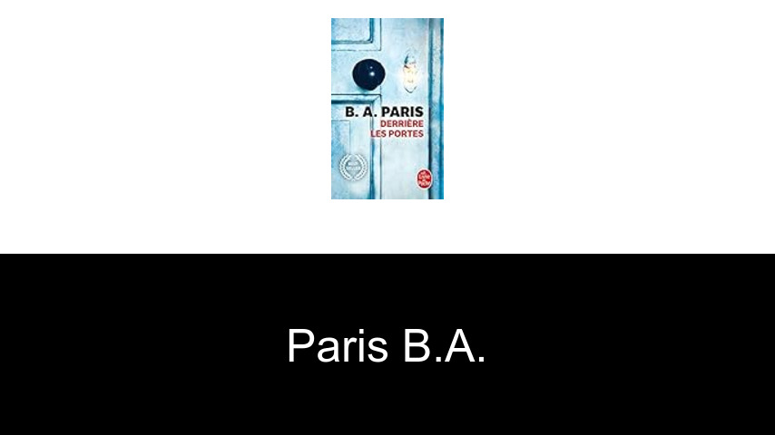 livres de Paris B.A.