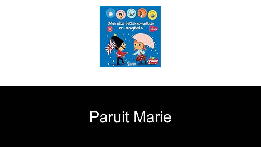 livres de Paruit Marie