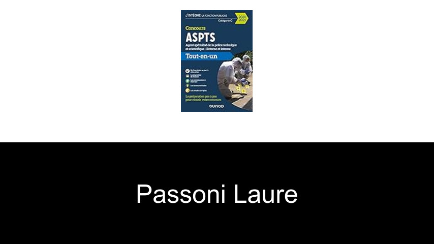 livres de Passoni Laure